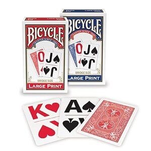 Bicycle Jumbo Index Playing Cards - Bridge Size – Seniors, Low Vision Lrg Print